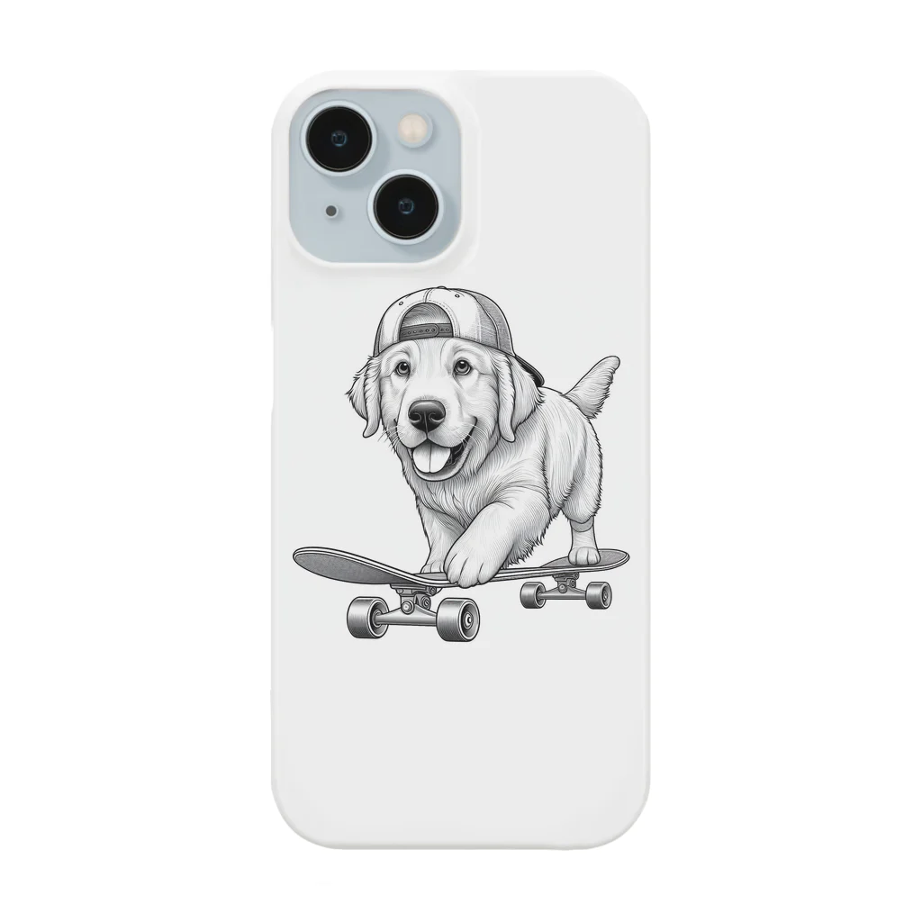 hakumenhonのスケートボード犬 Smartphone Case