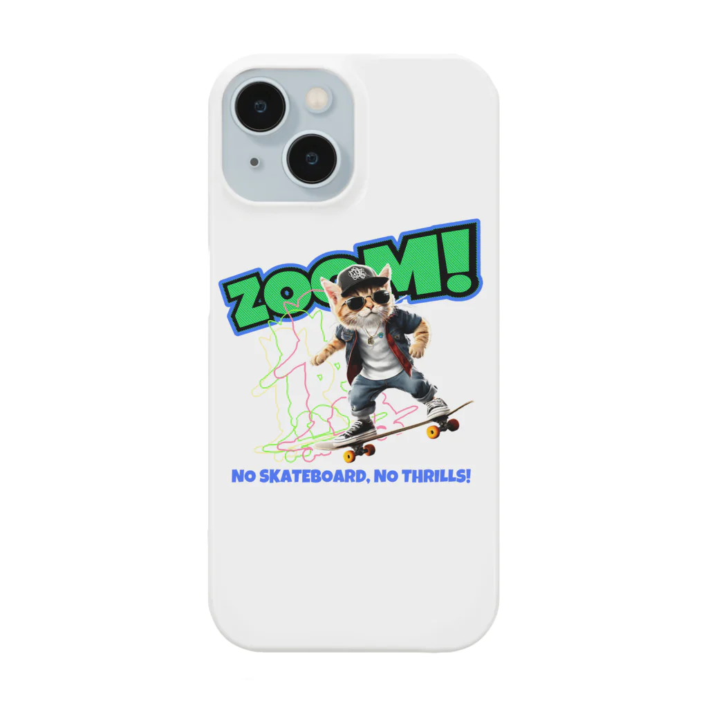 kazu_gのスケボーのない人生なんて!(ネコ) Smartphone Case