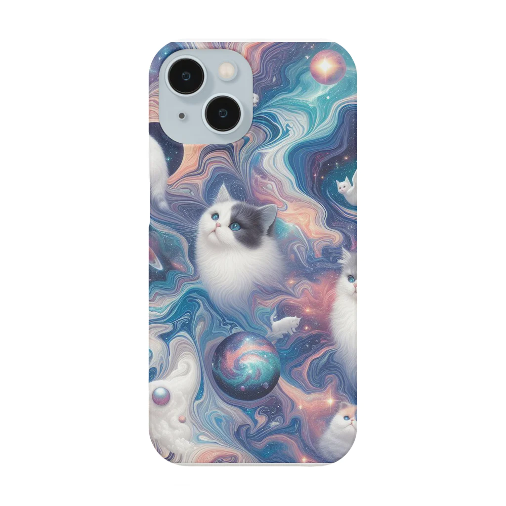 marblesのMarble galaxy cats ⅳ スマホケース