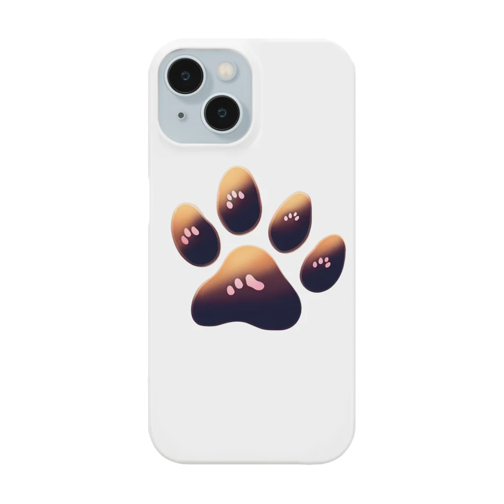 ニャン丸の猫の肉球ニャンポイント Smartphone Case