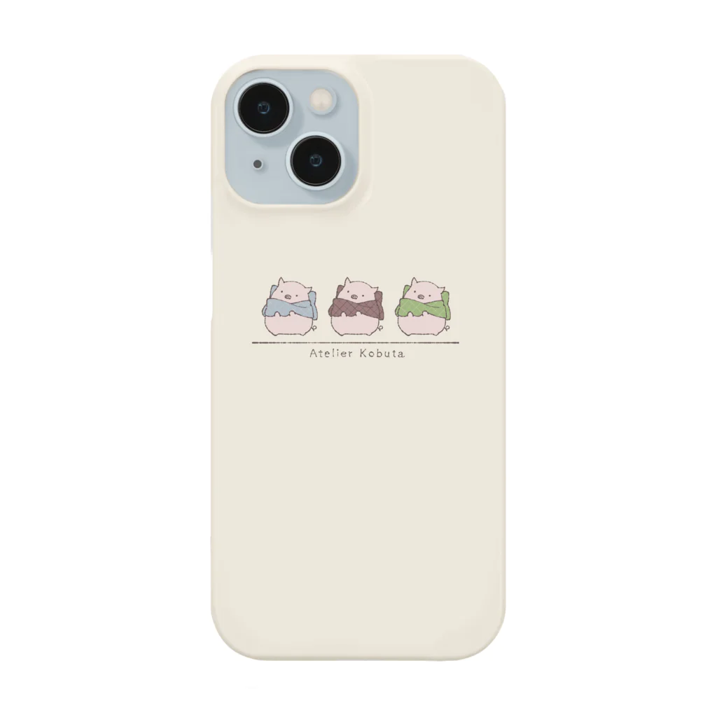 こぶたのアトリエのマフラーリボン～前向き～ Smartphone Case