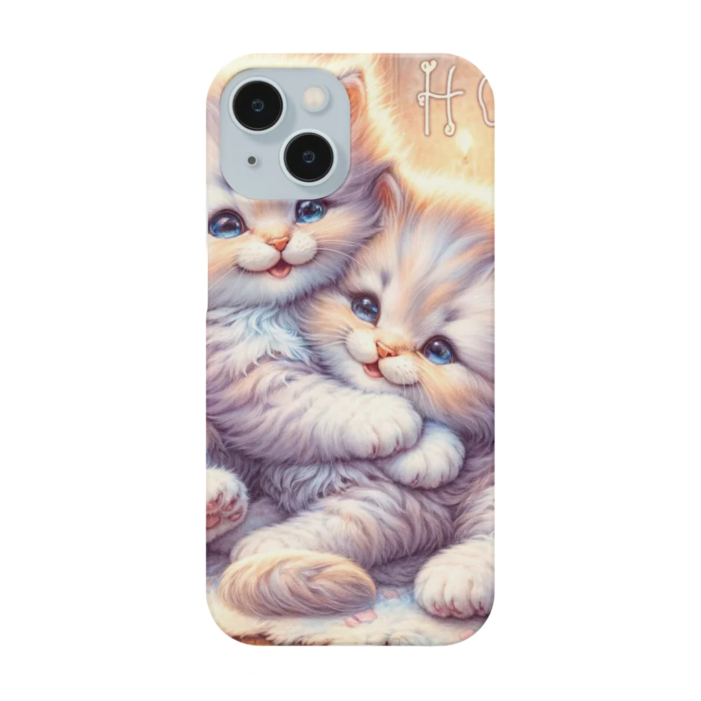 Yuya-Naganoの仲良く遊ぶ兄弟の猫 Smartphone Case