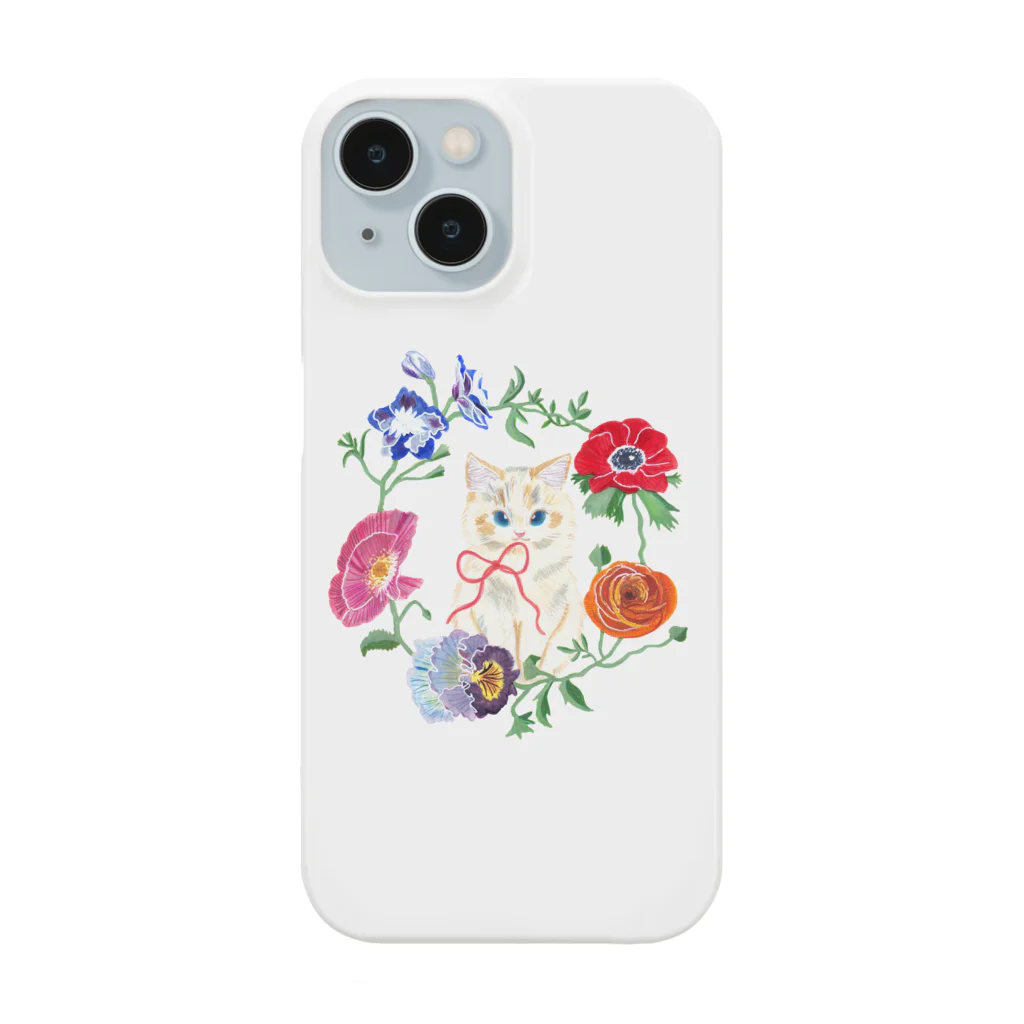 mitsuami_witchのSpring flower&Cat Smartphone Case