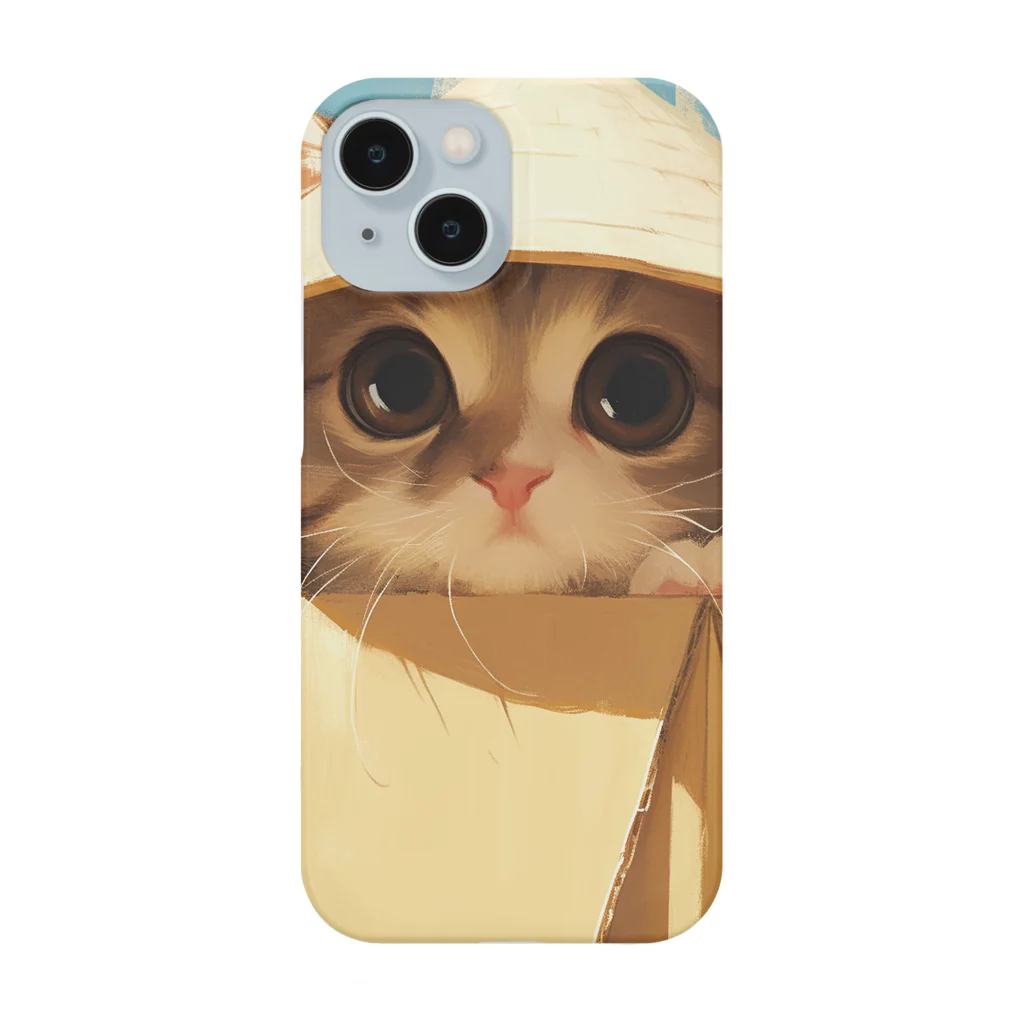 AQUAMETAVERSEの箱からのぞいている子猫　ラフルール　1859 Smartphone Case