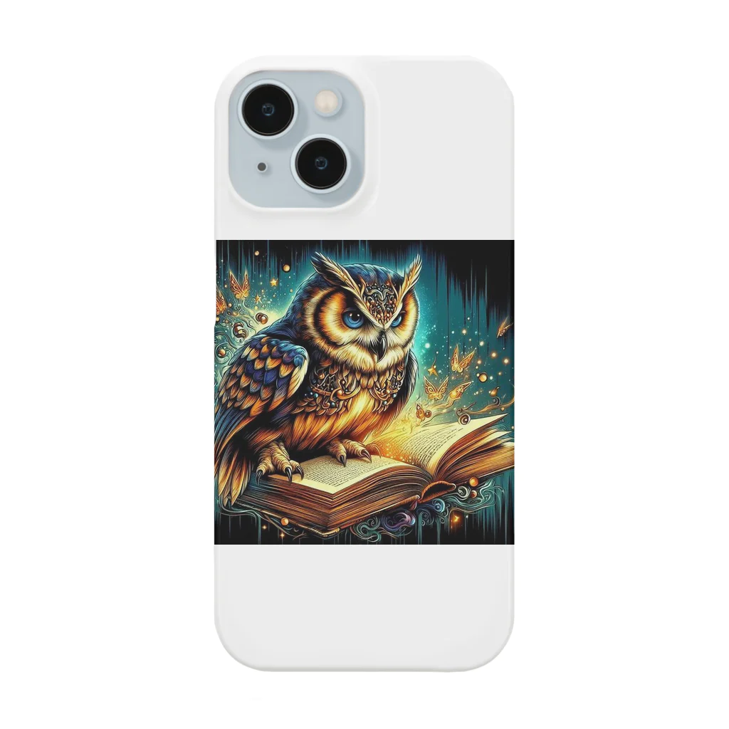 終わらない夢🌈のフクロウ🦉🌕 Smartphone Case