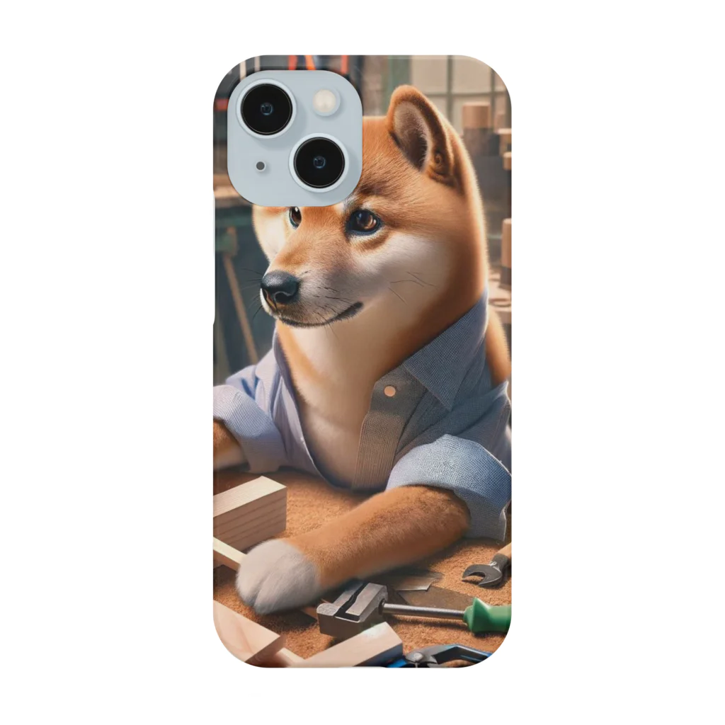 太い居候の犬小屋を作りたいシバイヌ Smartphone Case