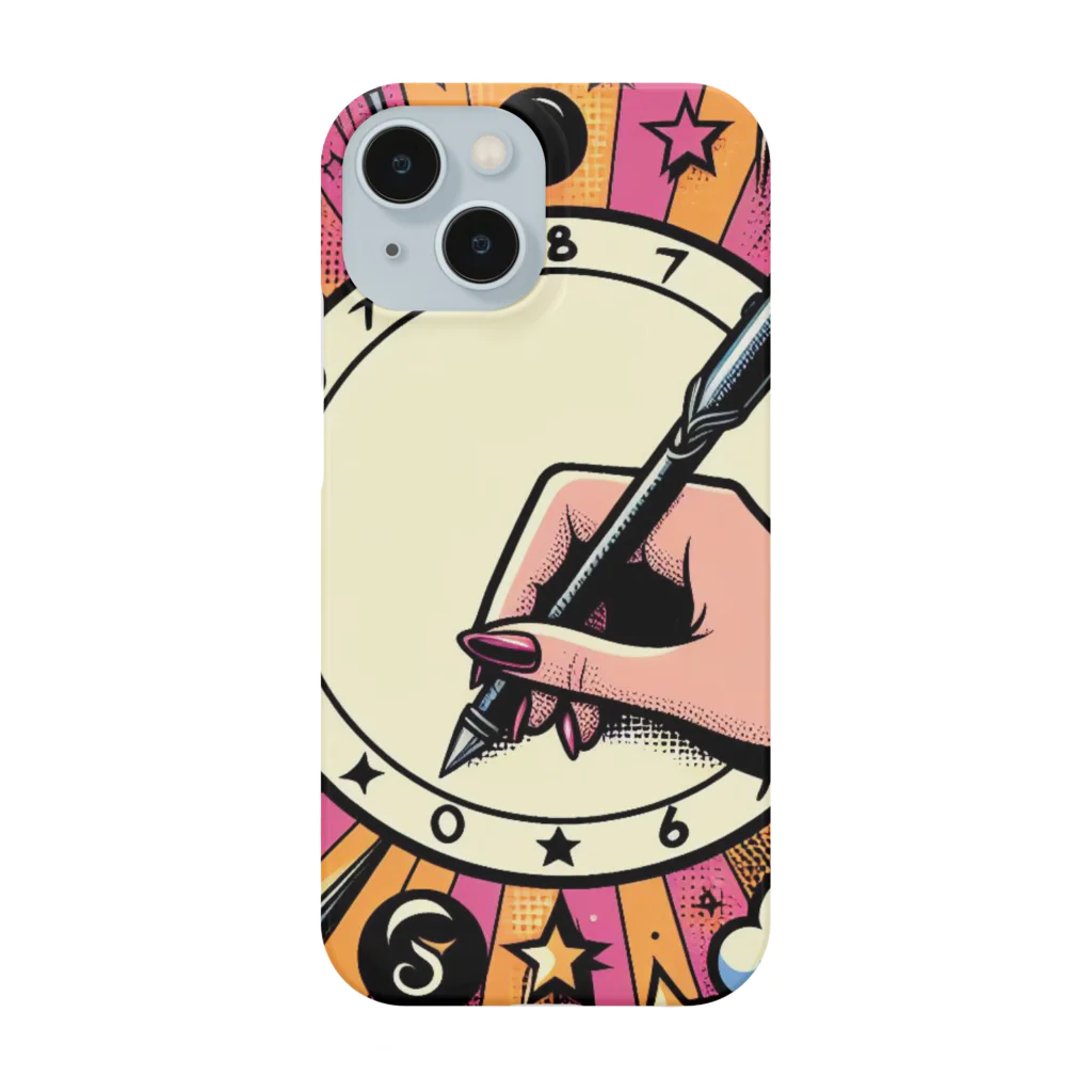 momonekokoのキャンバスに絵を描く女性 Smartphone Case