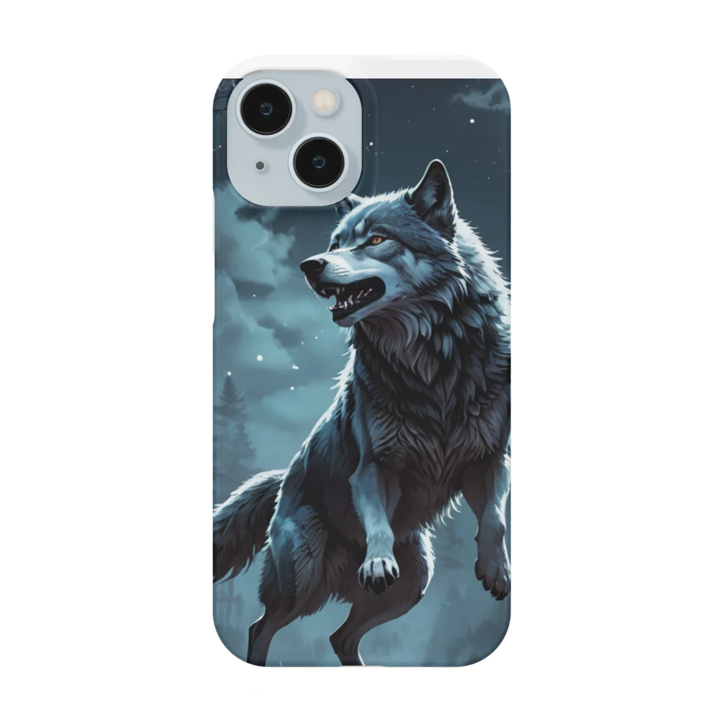 HUNTING DOGSのMoon Wolf Smartphone Case