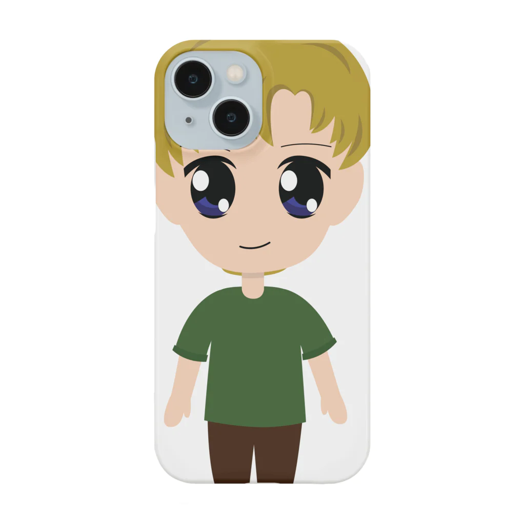 Fred HorstmanのChibi Anime Boy  ちびアニメ少年 スマホケース