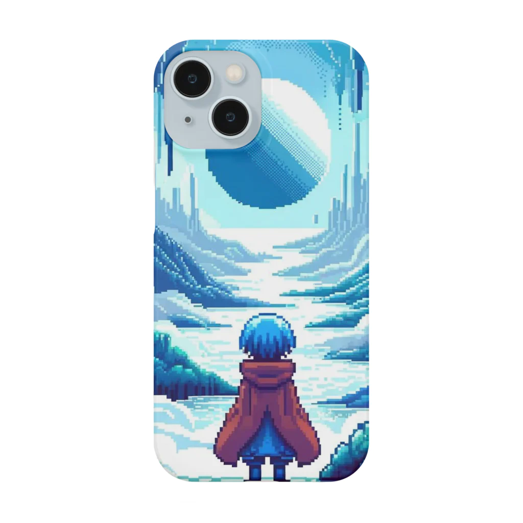 勇者@PixelArtの勇者(青)240330-1 Smartphone Case