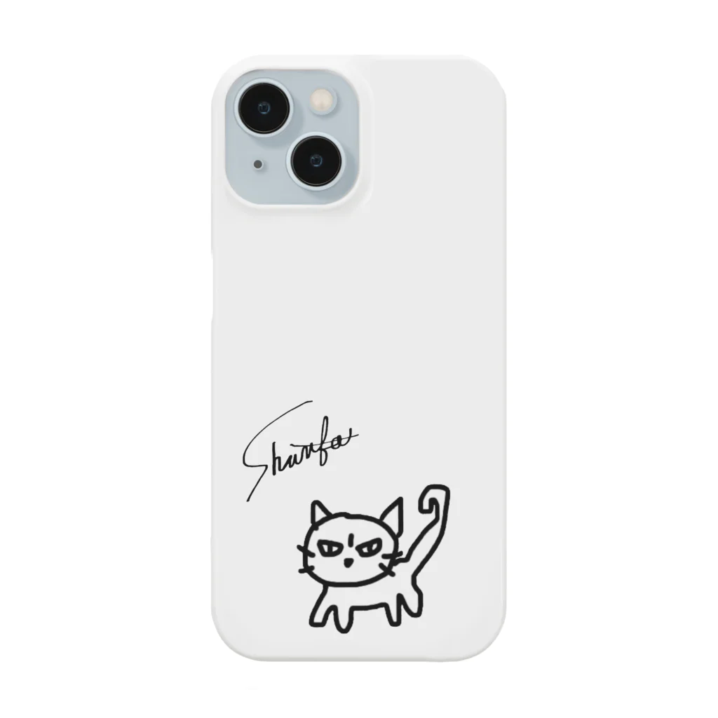 shuri-faのシュールな見てるねこ。 スマホケース