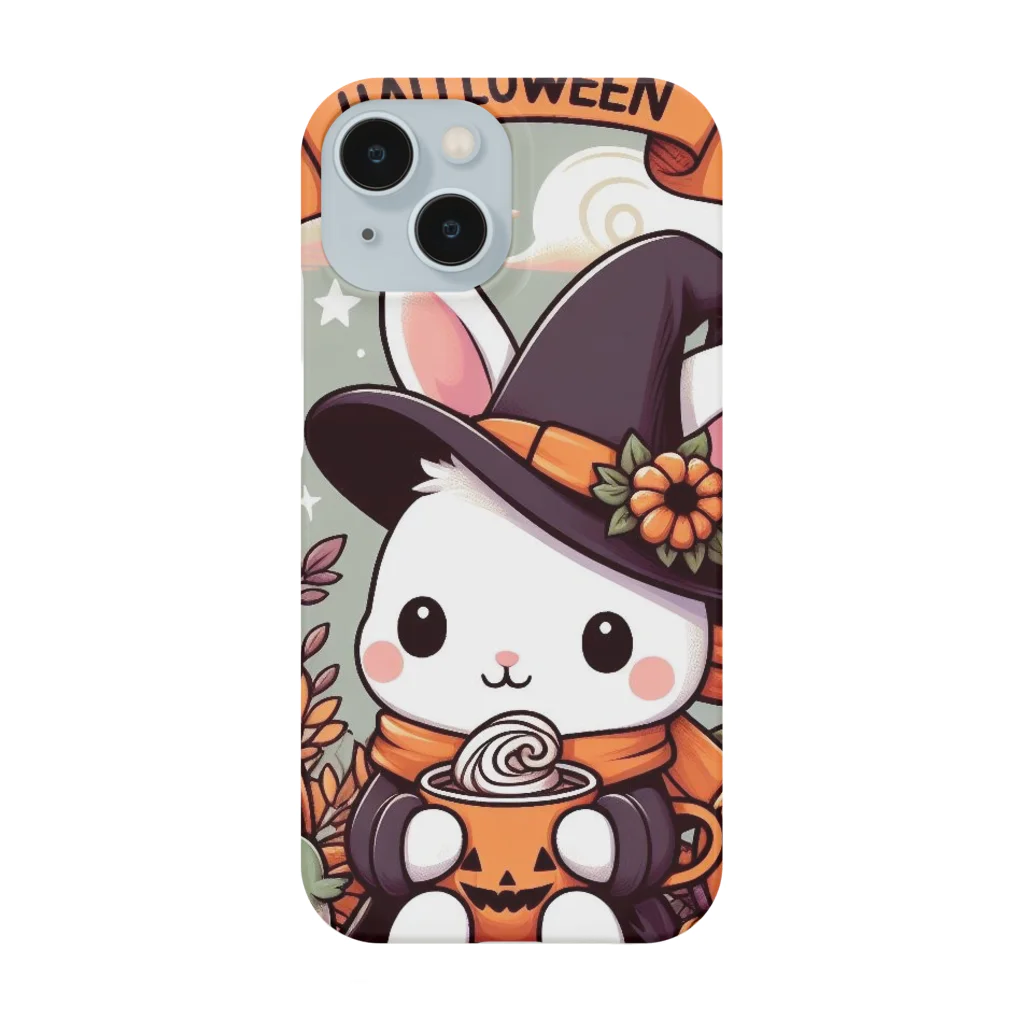 にこにこ雑貨店のハロウィン可愛い猫イラスト Smartphone Case