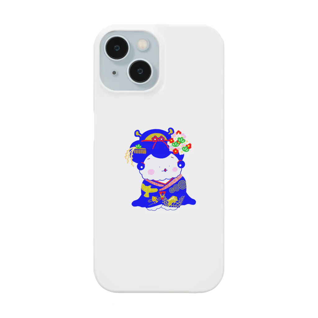 しぜんとあそんでるのの舞妓さん　青 Smartphone Case