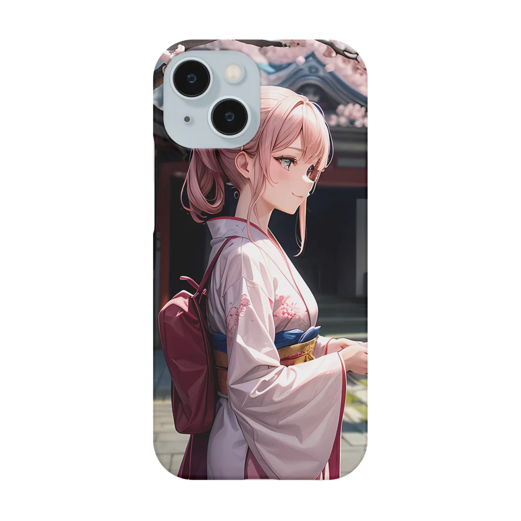 kimono_musume  AI artのscene4 Smartphone Case