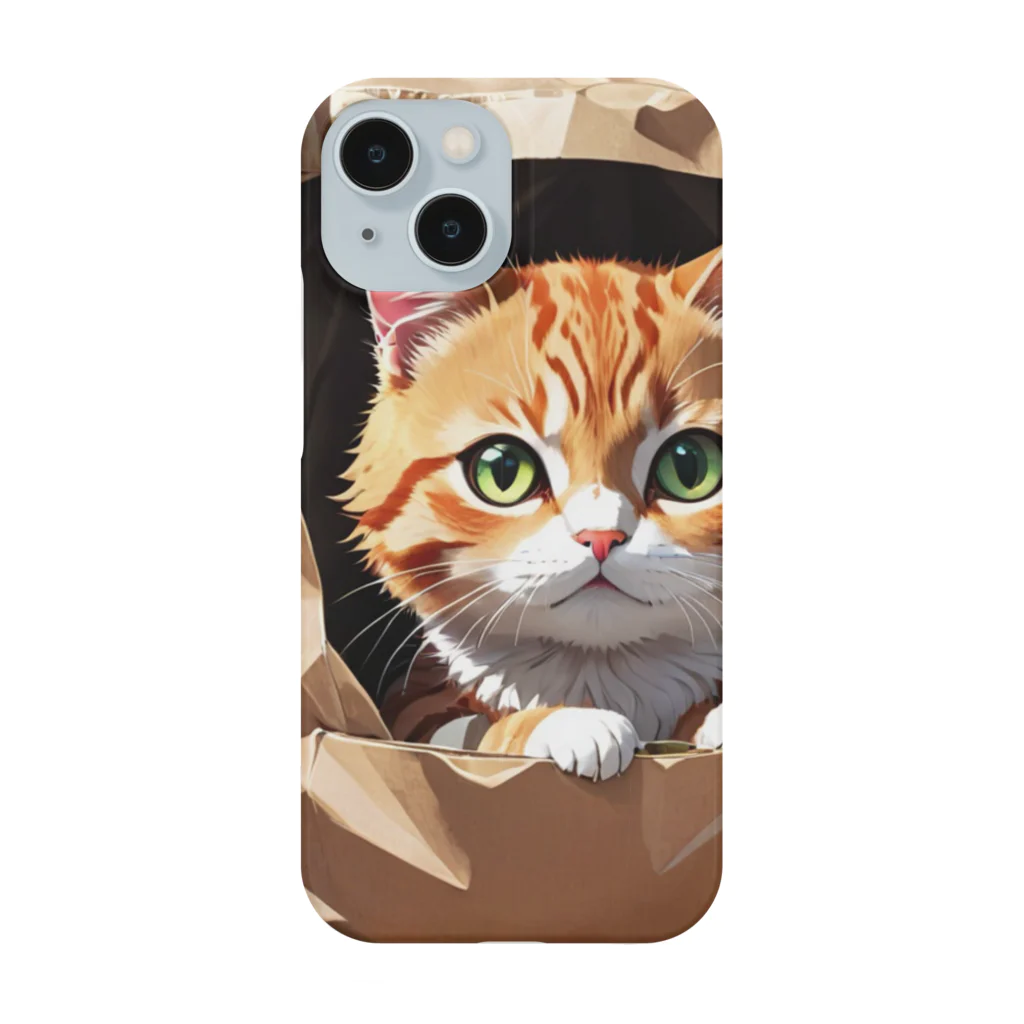 oz-chanの袋に入り込んで遊んでいる猫 Smartphone Case