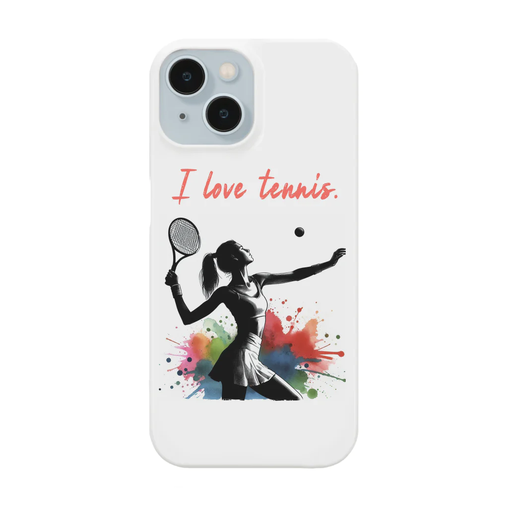 Tomohiro Shigaのお店のI love tennis.（その４） Smartphone Case