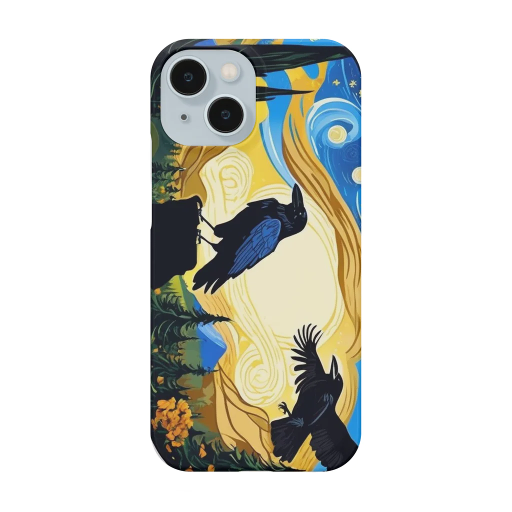 鴉番組公式SHOPのカラスオリジナルデザインアート Smartphone Case