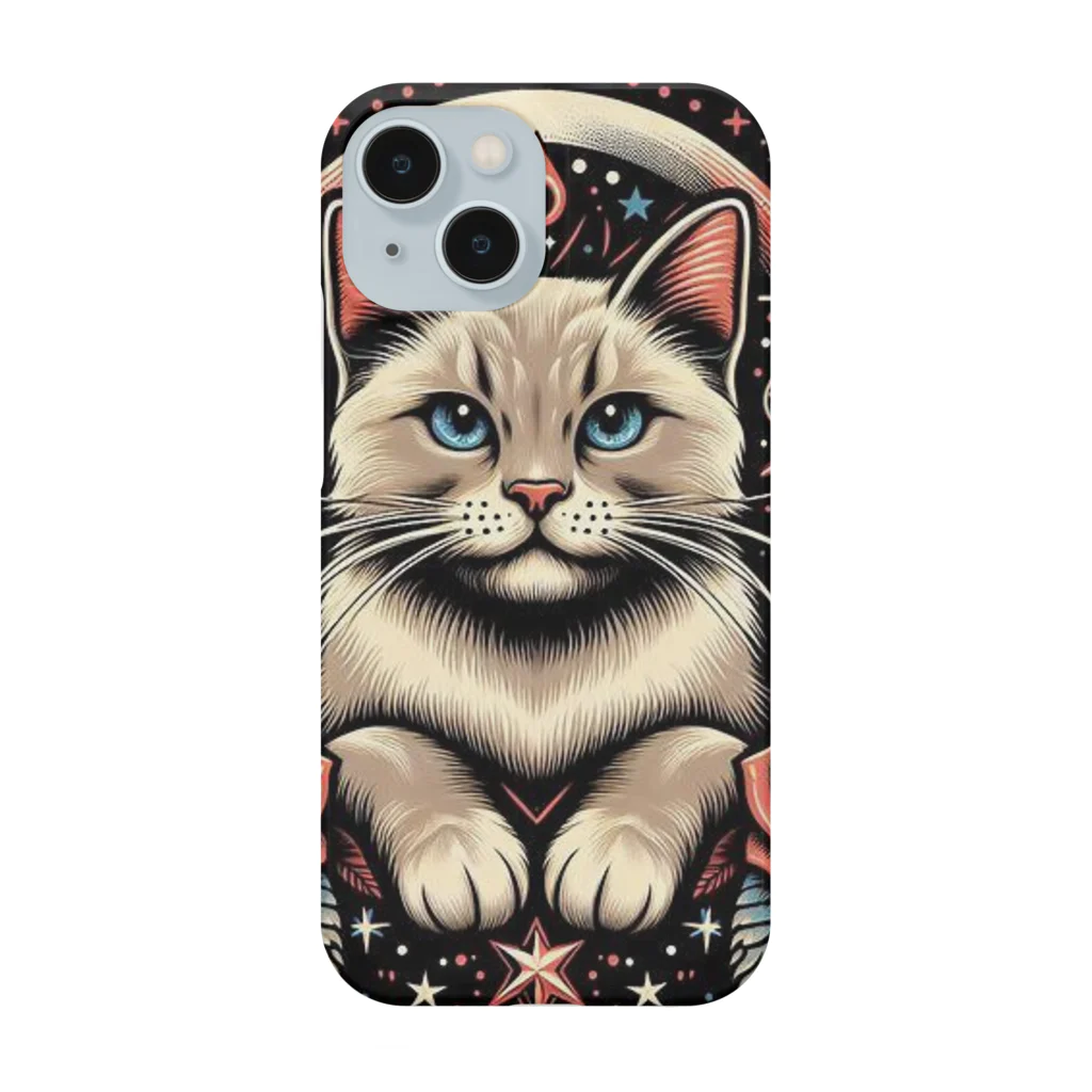 アズールソリューションズのAIイラスト ねこちゃんくん Smartphone Case