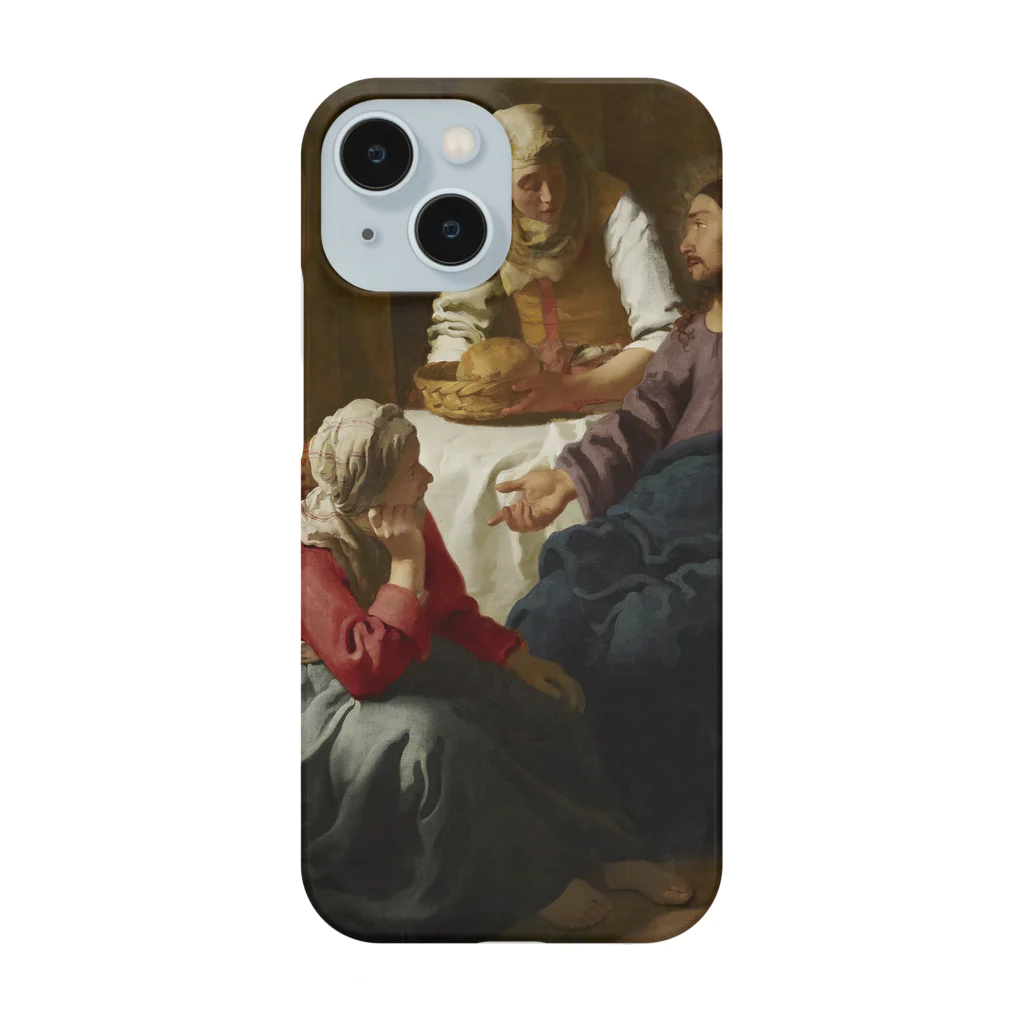 世界美術商店のマルタとマリアの家のキリスト / Christ in the House of Martha and Mary Smartphone Case