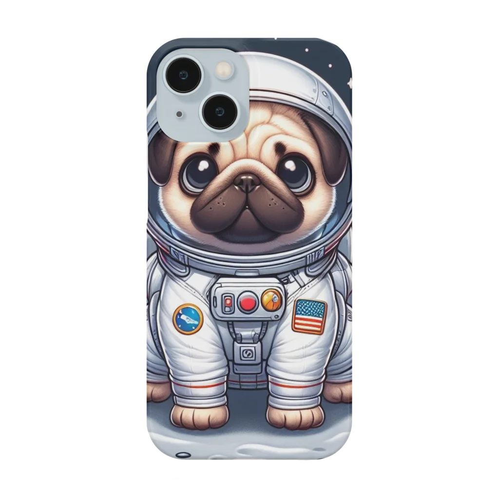 wonderfulのパグパグ宇宙飛行士 Smartphone Case