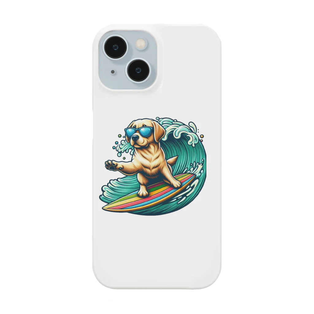 Surfing Dogの波乗りラブラドール Smartphone Case