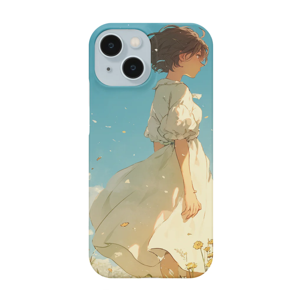 AQUAMETAVERSEのそよ風の中にいる女性　なでしこ1478 Smartphone Case