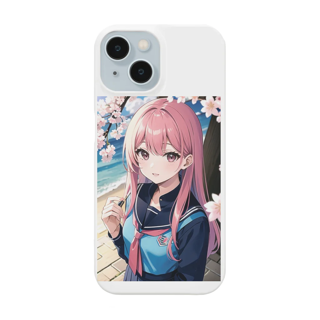 うしっちショップの4月のAIイラスト Smartphone Case