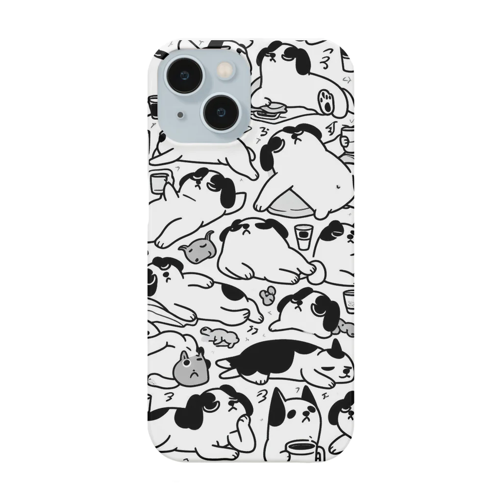 カピバラの#大量シリーズ　気怠犬のバカンス Smartphone Case