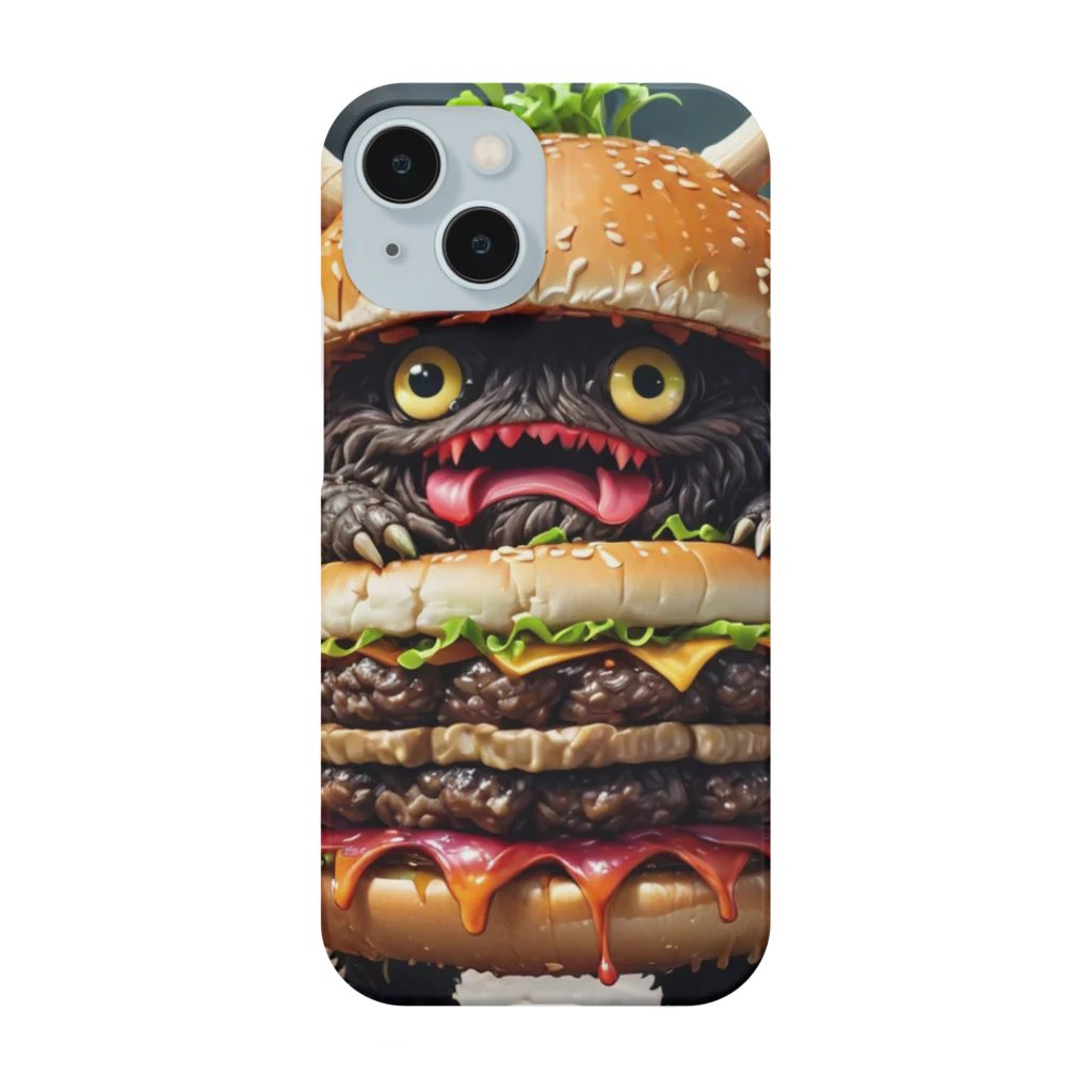 AI妖怪大図鑑のトリプル肉厚ビーフバーガー妖怪　バグドガルド Smartphone Case