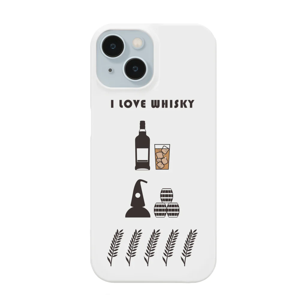 I LOVE【WHISKEY】SHOPのI LOVE WHISKEY-03 スマホケース