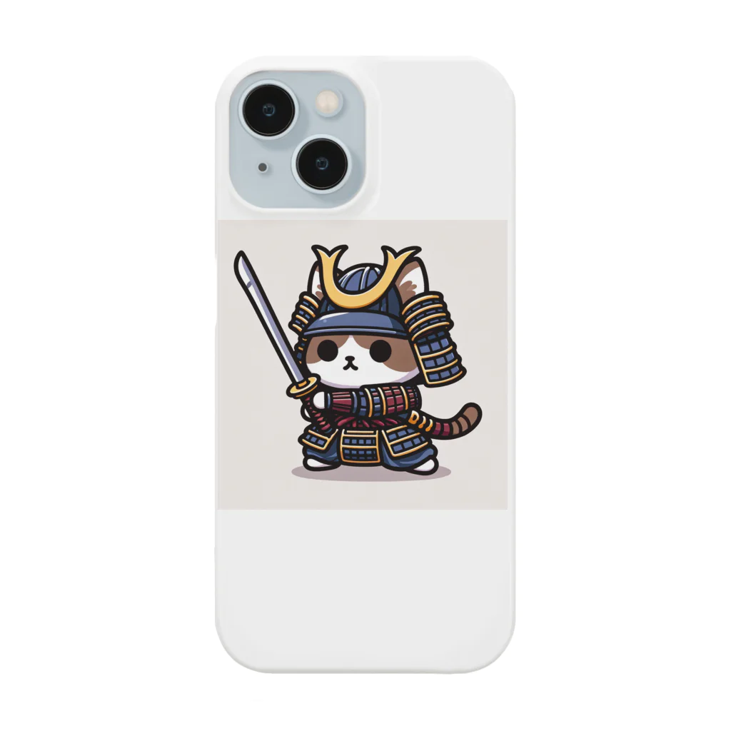 にゃんラボの武士にゃんこ スマホケース