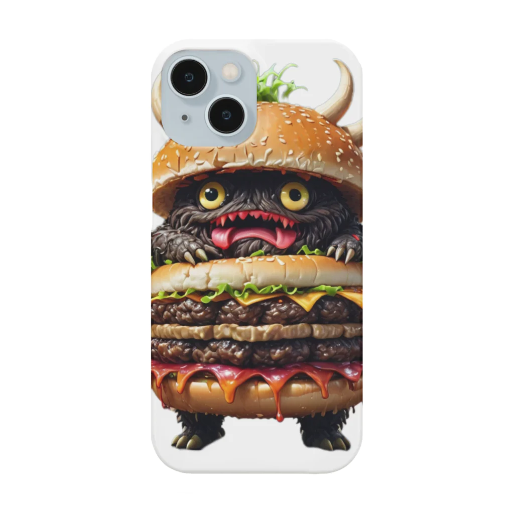 AI妖怪大図鑑のトリプル肉厚ビーフバーガー妖怪　バグドガルド Smartphone Case