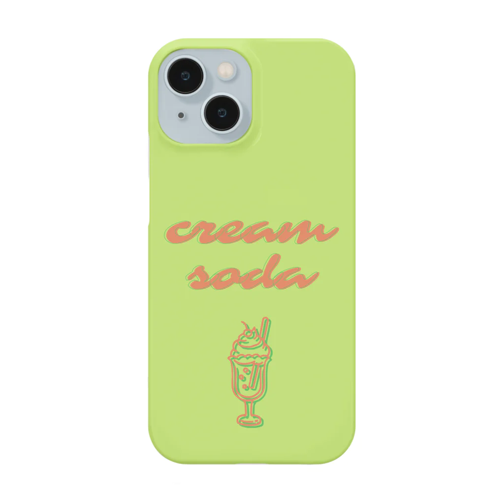 Lutrinaeのメロンクリームソーダ / creamsoda greenorange【枠なし】 Smartphone Case