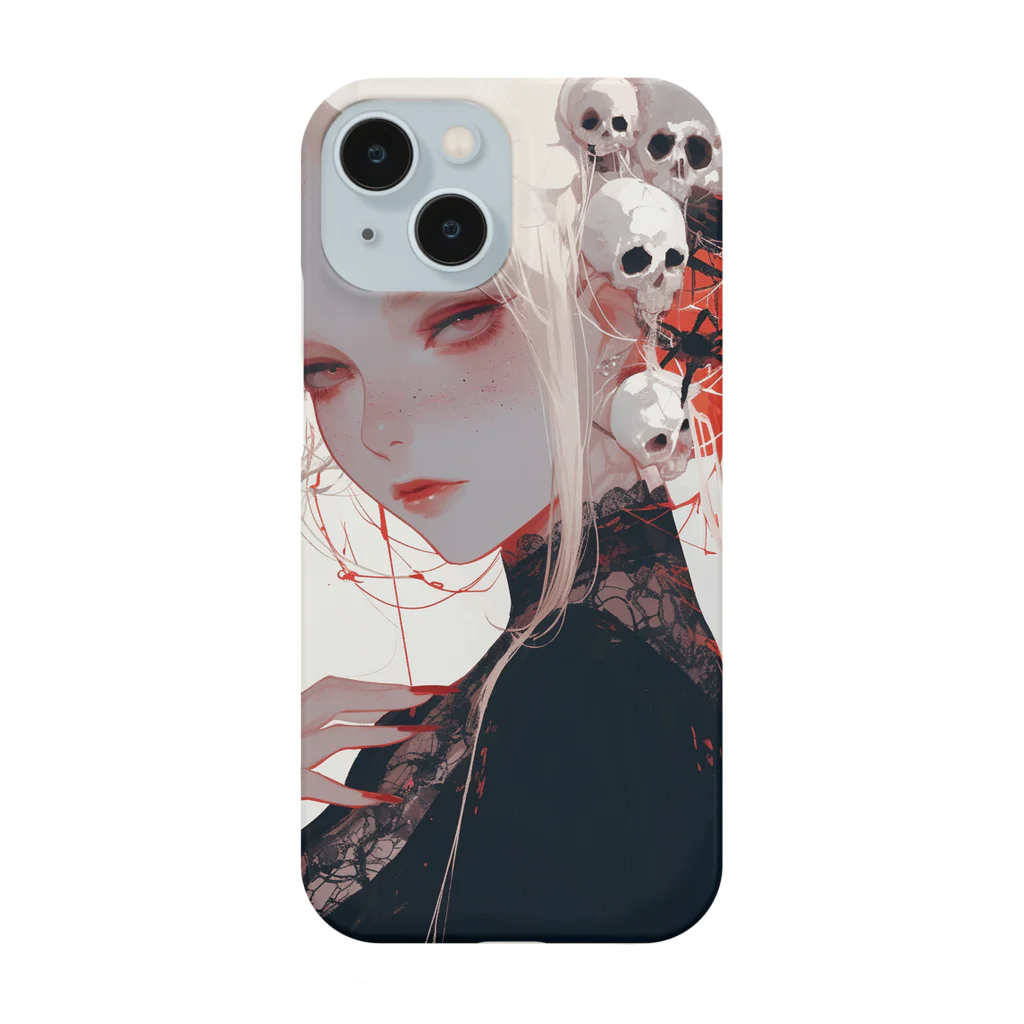 AQUAMETAVERSEの美女とドクロラフルール　1859 Smartphone Case