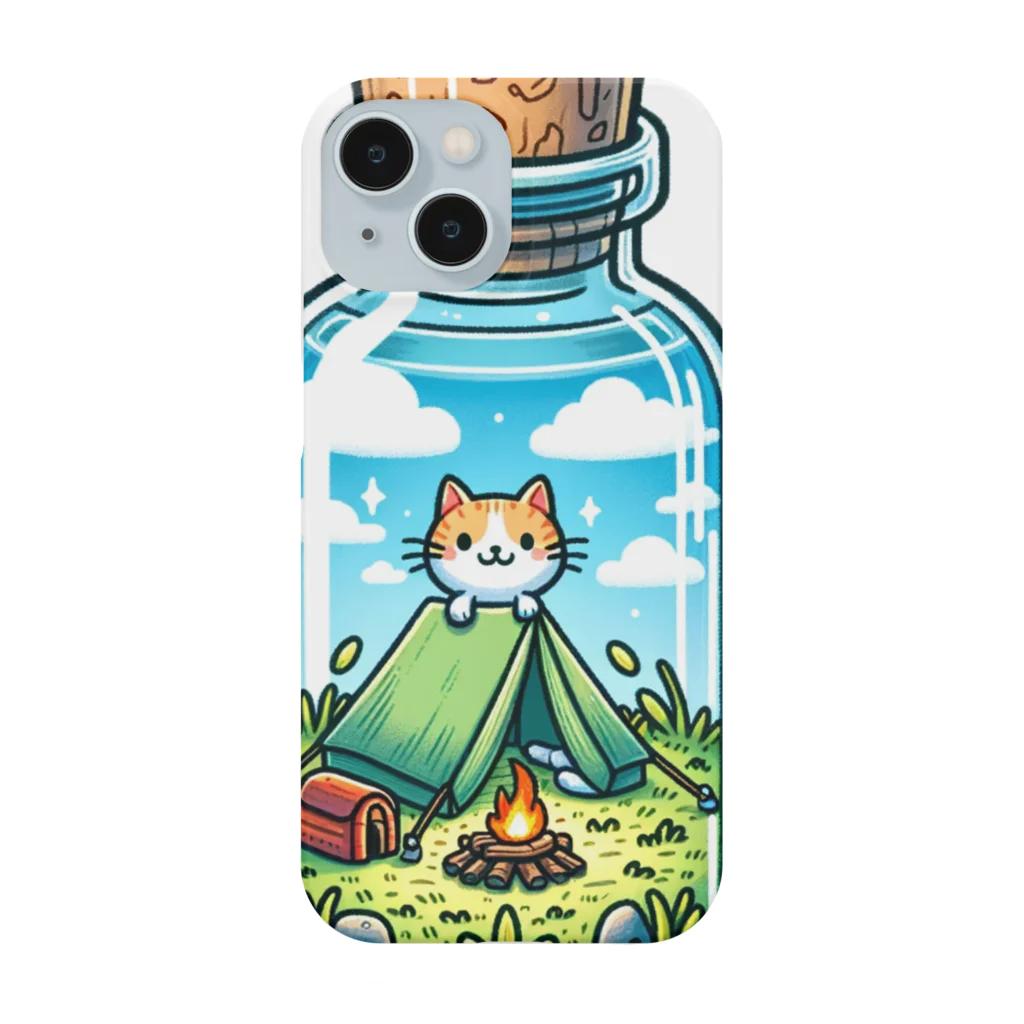 EseCAMPの瓶CAT Smartphone Case
