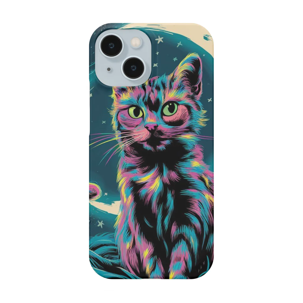 猫XショップX猫の月下の猫クン Smartphone Case