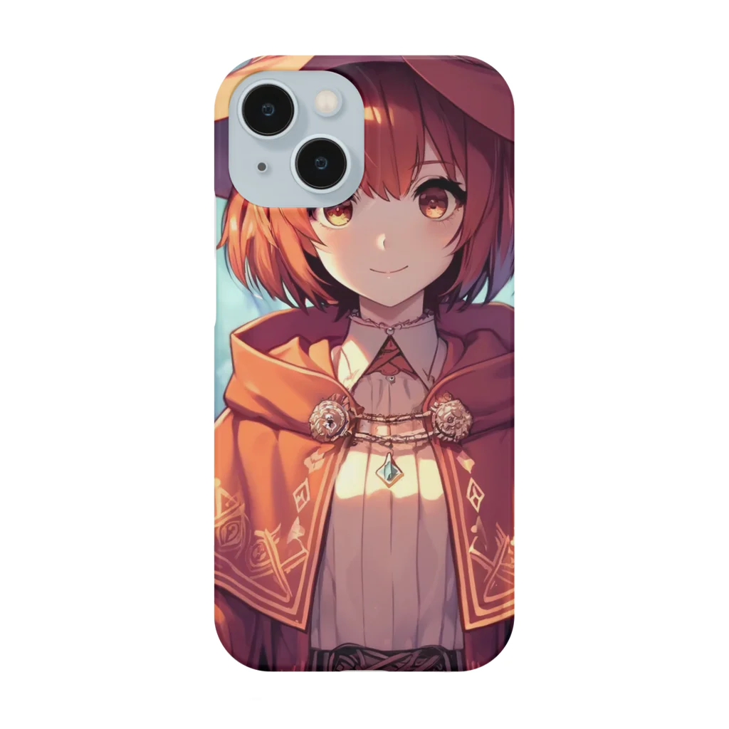 AIキャラつく〜るの赤髪の魔法使いの女の子 Smartphone Case