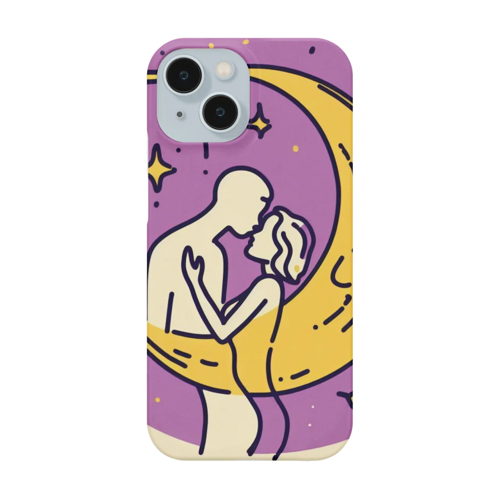 パープルルームの夜のロマンチックな光景！ Smartphone Case