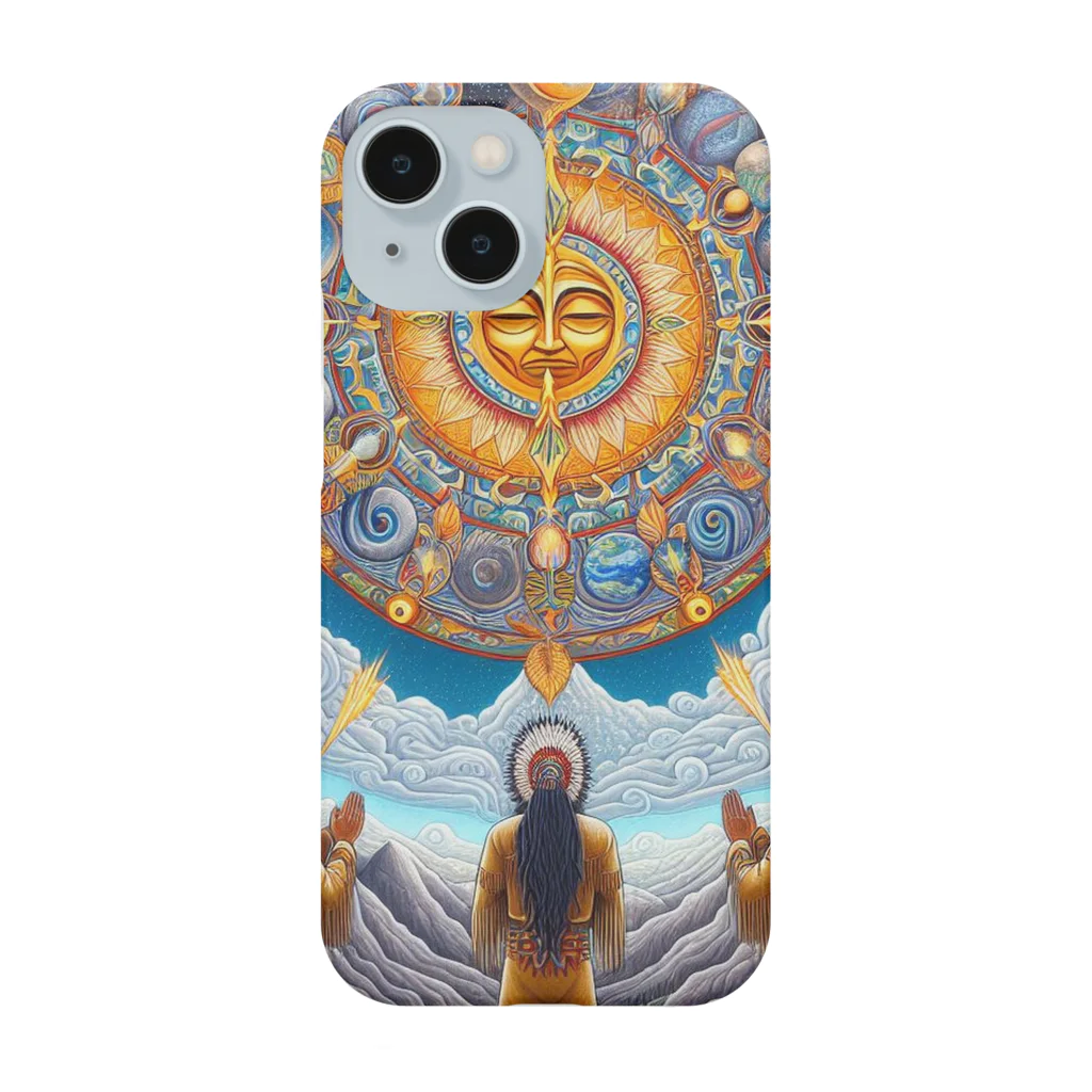 MKTU51の月　太陽　大地への祈り3 Smartphone Case