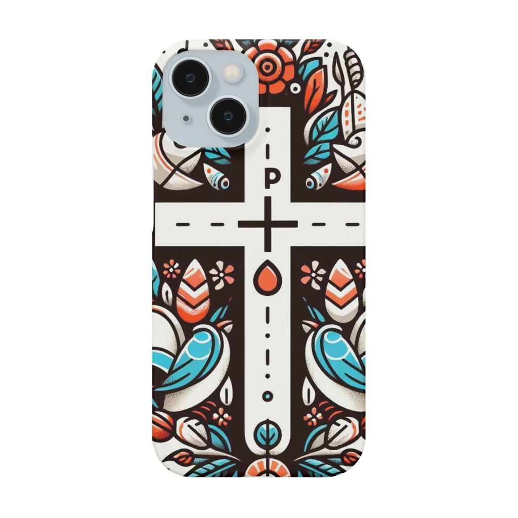 Prosperous Peony 6のPP9十字架 Smartphone Case