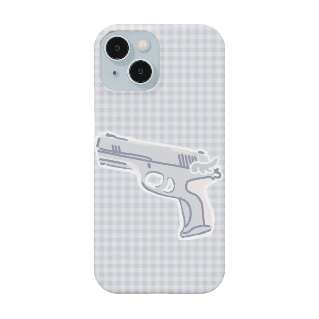 ふわぽこにゃんにゃんSHOP☁️🫧SUZURI支店のばんばんばん♪ゆめかわミニ銃 Smartphone Case