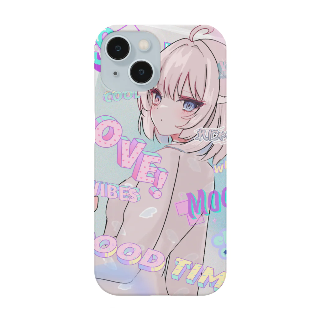 ふわぽこにゃんにゃんSHOP☁️🫧SUZURI支店のフリムキスラングれにゃぴ Smartphone Case