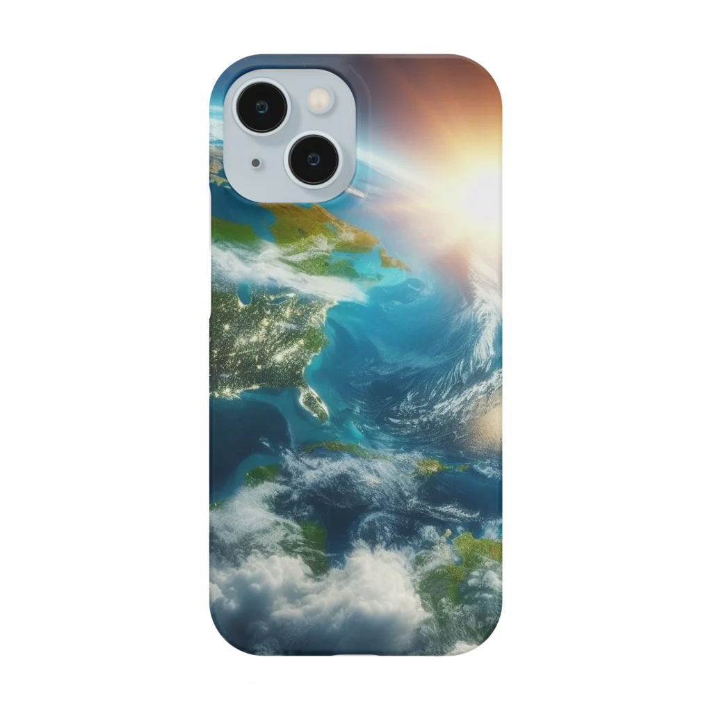 波乗り南国🏝️の惑星からの光 Smartphone Case