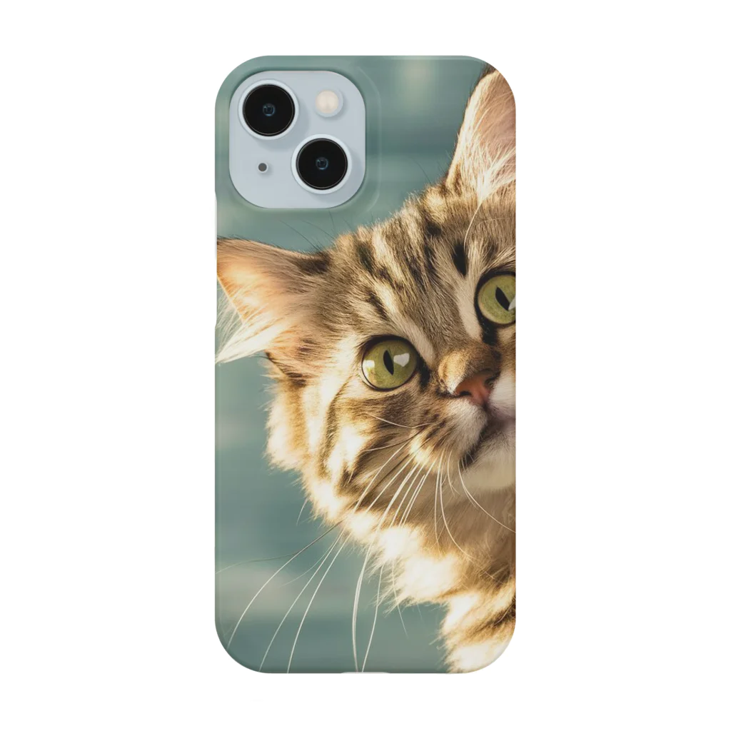 ronstr_のちらりキャット Smartphone Case