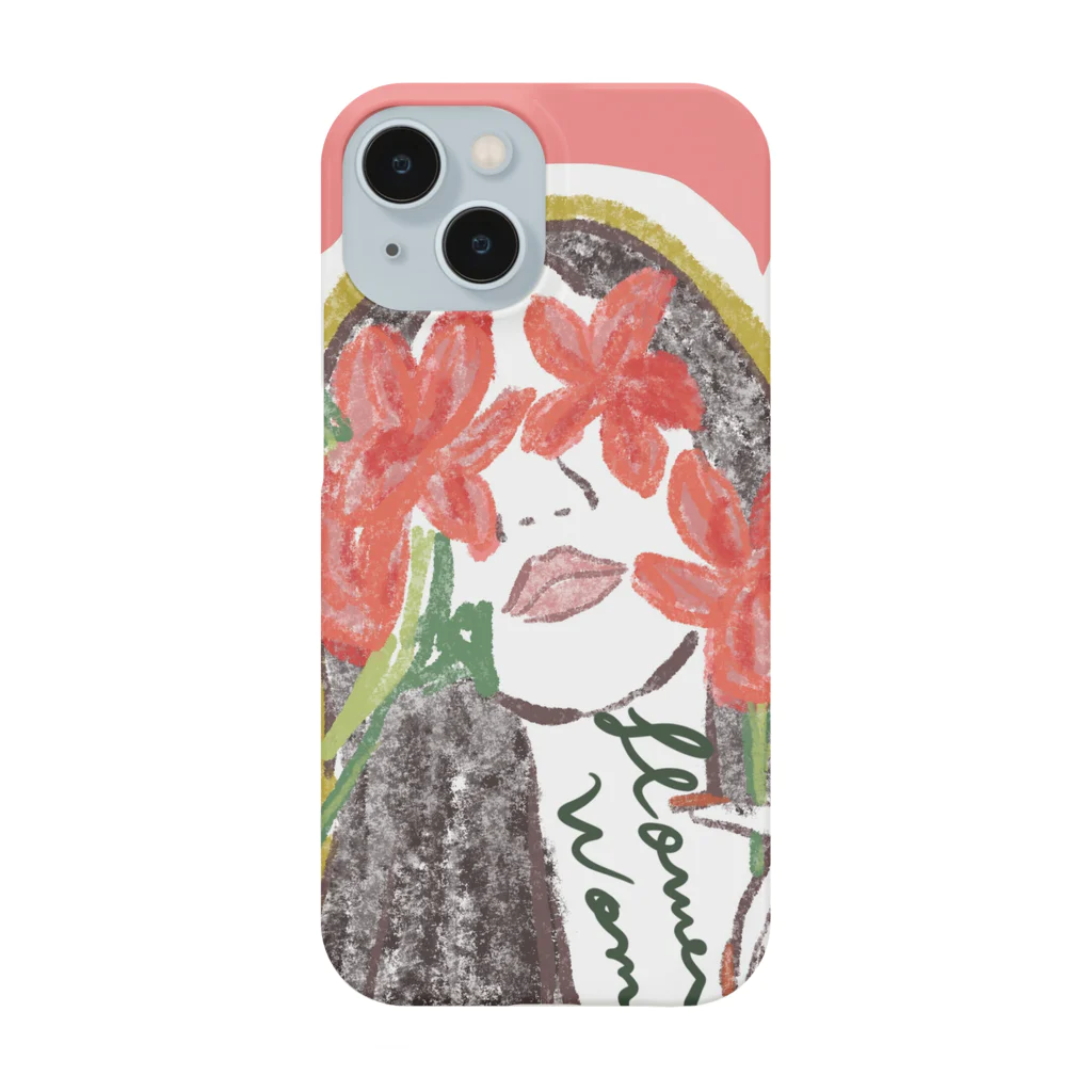 hisakonのflower woman Smartphone Case