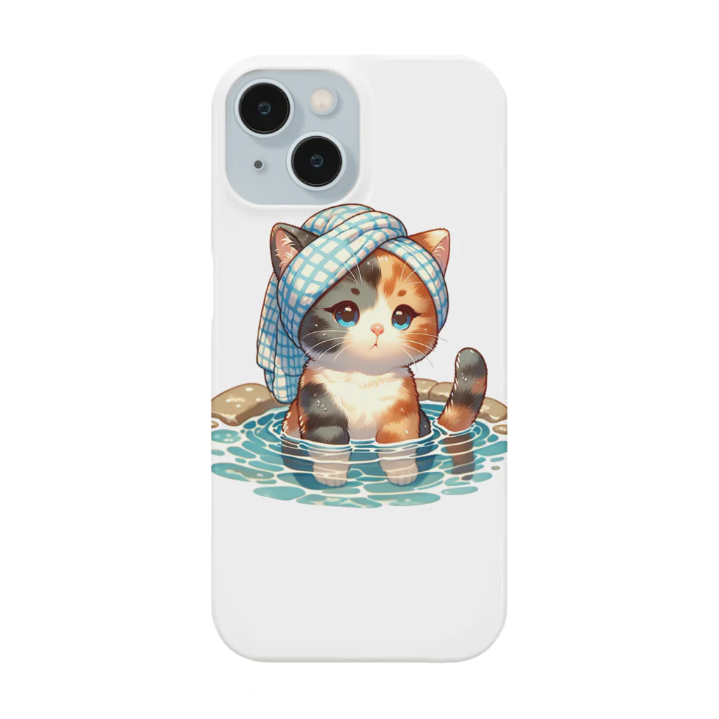 さざれいしの三毛猫さんの入浴 Smartphone Case