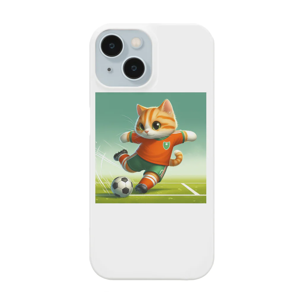 ketapapaのサッカーねこ Smartphone Case