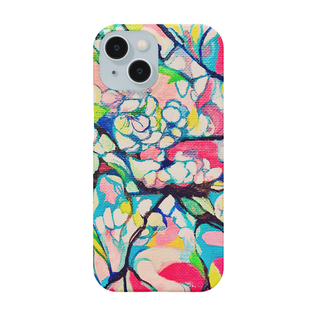 ミラノ店のカラフル桜なスマホケース Smartphone Case