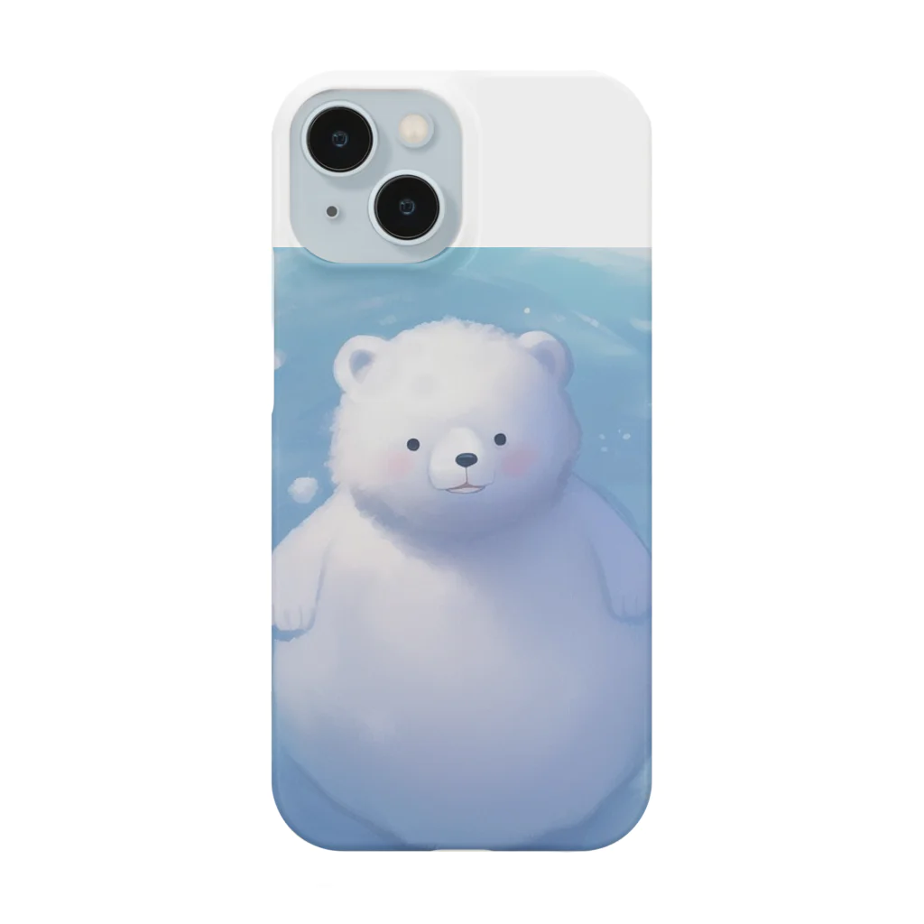 癒しと萌えとかわいいお店✨のかわいいシロクマ君 Smartphone Case