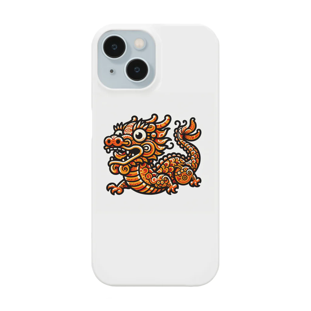 carl-carlのオレンジドラゴン Smartphone Case